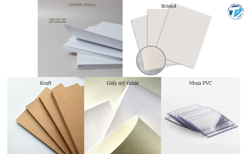  Một số chất liệu in card visit 